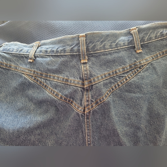 CHIC women blue jeans front pleating and detailing retro vintage size 22W - Picture 3 of 10